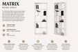 Matrix book shelf White Kiana