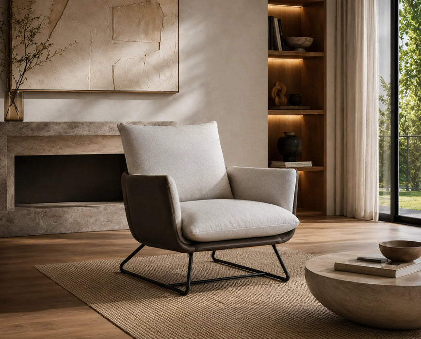 Noir Crest Arm Chair Kiana