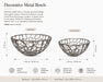 Openwork Decorative Metal Bowl - Silver Kiana