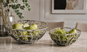 Openwork Decorative Metal Bowl - Silver Kiana