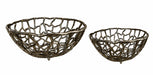 Openwork Decorative Metal Bowl - Brozne Kiana