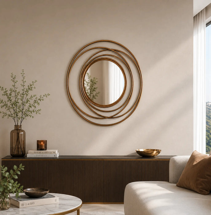 Orbis Gold Framed mirror Kiana