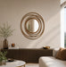 Orbis Gold Framed mirror Kiana