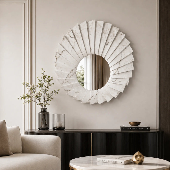 Seraphina  Marble Framed Mirror Kiana