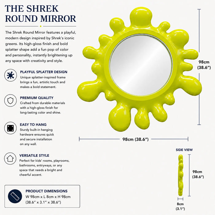 Shrek Round Framed mirror Kiana