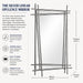 Silver Linear Opulence Frame GridFramed mirror Kiana