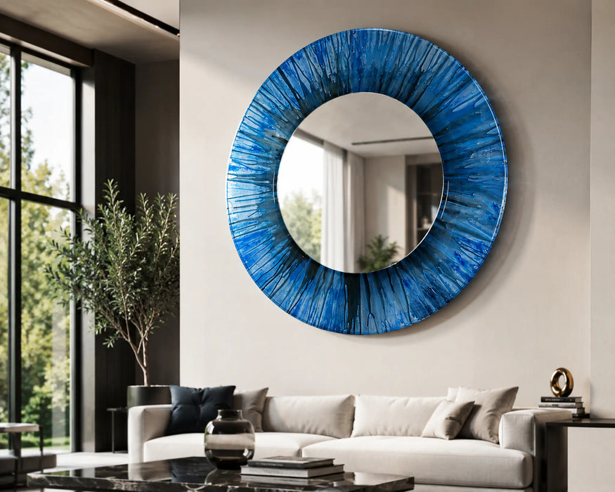 Solara Blue Framed mirror Kiana
