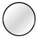 Solstice Black Round Framed Mirror Kiana