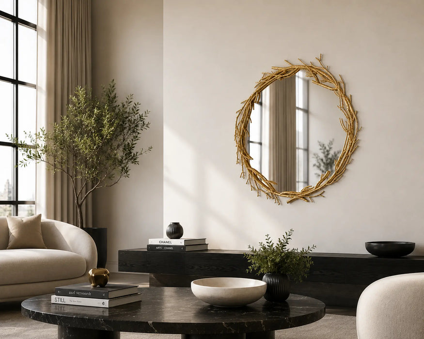 Sylva Gold Framed Mirror Kiana