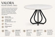 Valora Round dining table Kiana