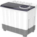 KROME 15KG Twin Tub Semi-Automatic Washing Machine | Powerful Wash with Mechanical Wash Timer | Intuitive Control | Durable Aluminium Spin Motor | 460W Wash & 200W Spin Input Power | White | KR-WSA150K EROS