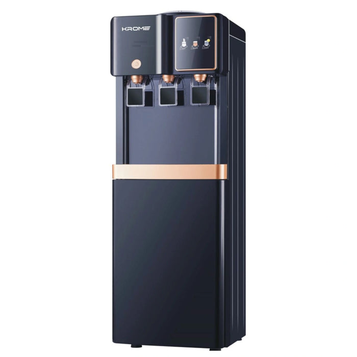 Krome Water Dispenser | Hot - Normal & Cold-Water Compressor cooling | Child Safety Lock | KR-WTL3TGB