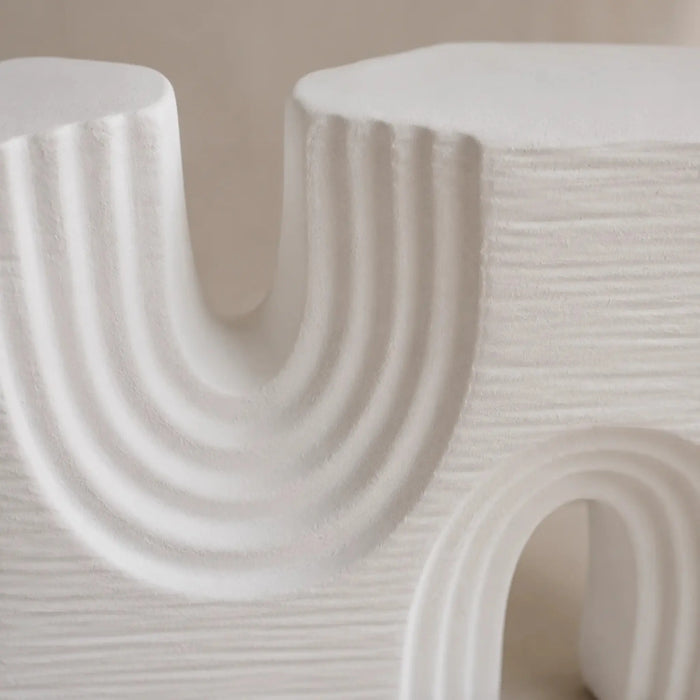 Arco Texture Sculpture White