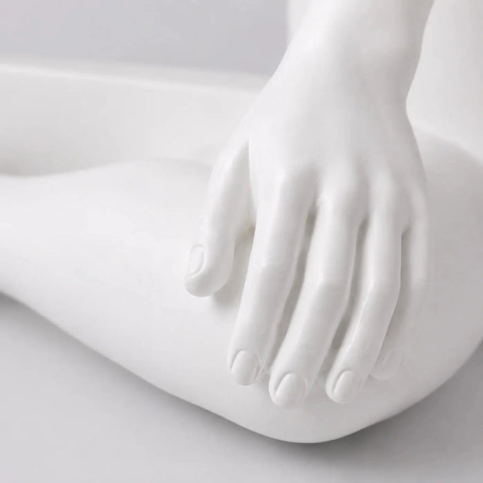 Azure Reflection Sculpture White