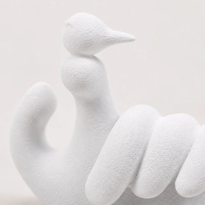 Ivory Bird Sculpture Set