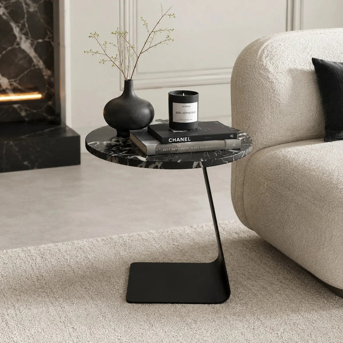 Nero Arc Side Table