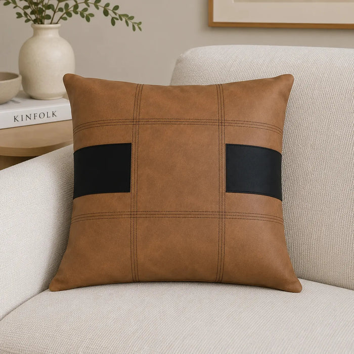 Tan Stitch Cushion