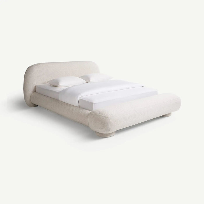 Leresa King Bed w Bench 180x200cm Ecru