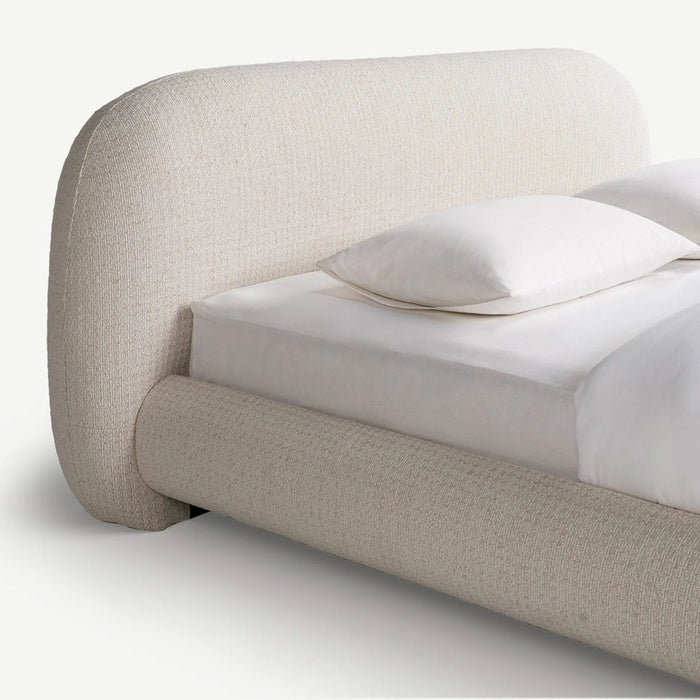 Leresa King Bed w Bench 180x200cm Ecru