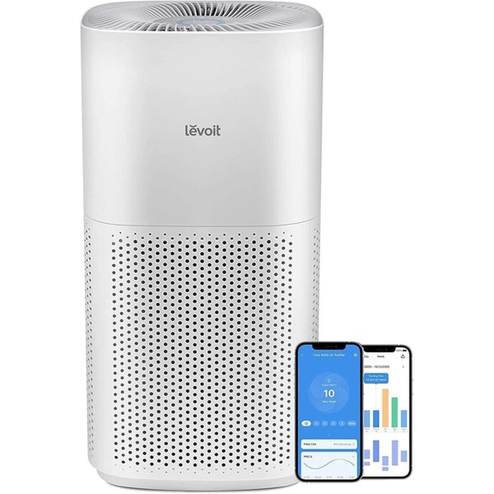 LEVOIT Smart Air Purifier for Large Rooms | Covers up to 1588 Sq. Ft | APP Control, PM2.5 Display | H13 HEPA Filter Removes 99.97% of Particles | Allergies, Dust, Smoke | Alexa Control | White" EROS
