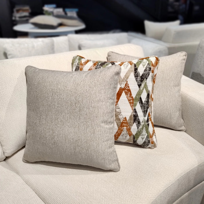 Abstract Geometry & Sand Chenille Pillow Set
