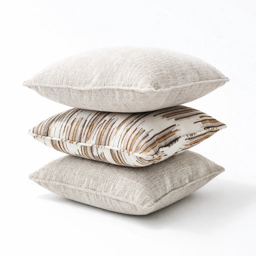 Amber Drift & Bronze Chenille Pillow Set Living Point