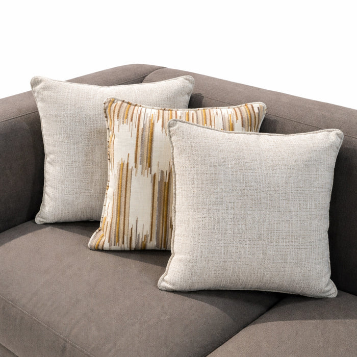 Amber Drift & Bronze Chenille Pillow Set