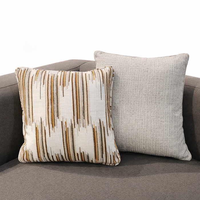 Amber Drift & Bronze Chenille Pillow Set
