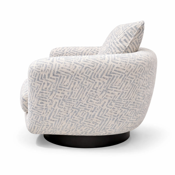 Azure Shell Weave - Barbera Swivel Chair