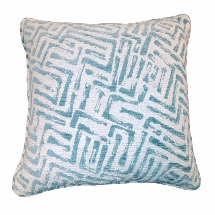 Azure Shell Weave Pillow