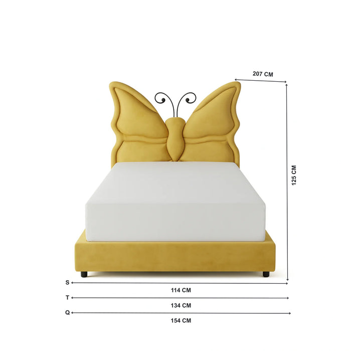 Butterfly Bed – Kids Upholstered Bed Frame