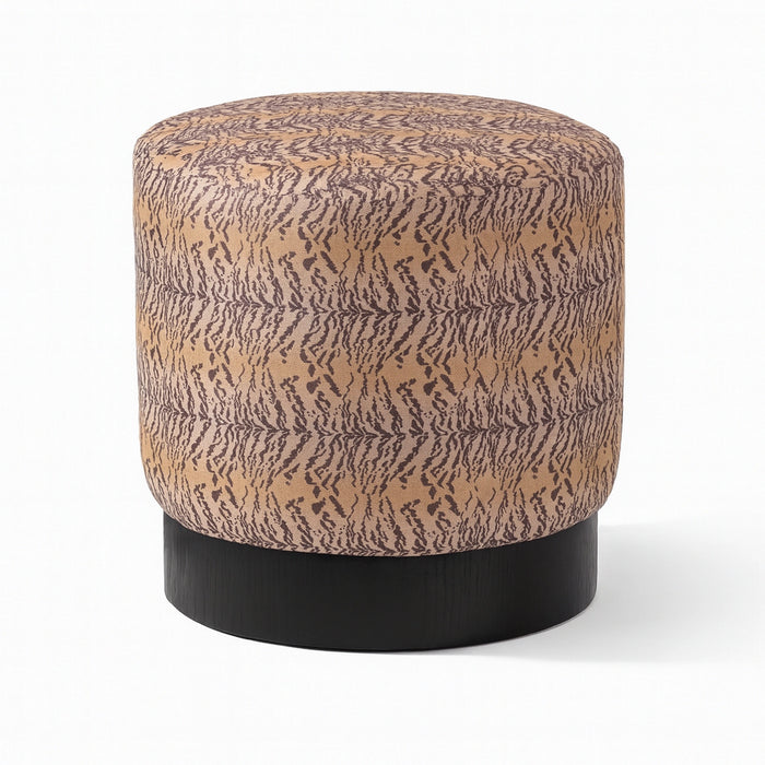 Dragon Cheetah Print Pouf