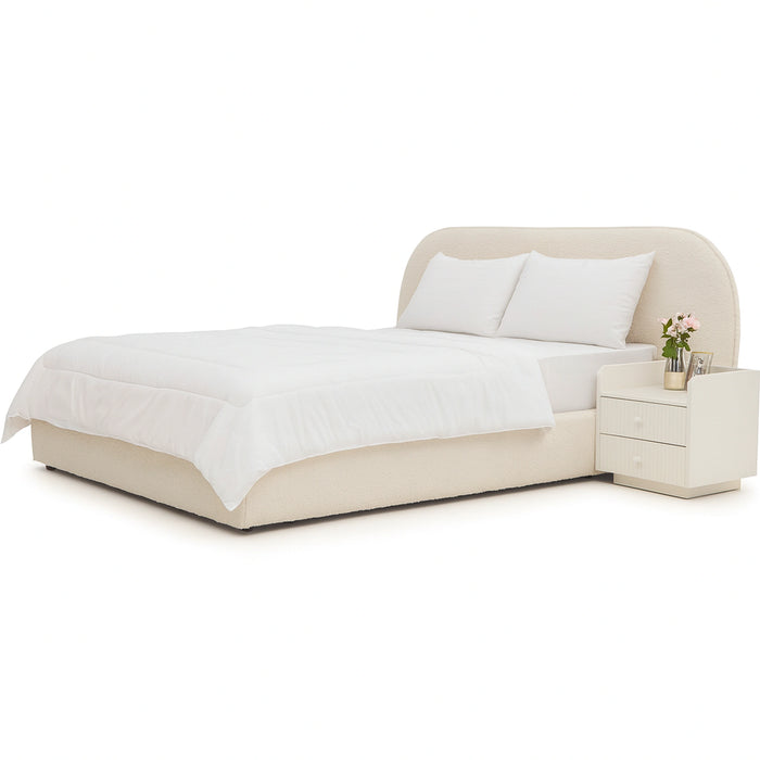 Ezra Bouclé Bed
