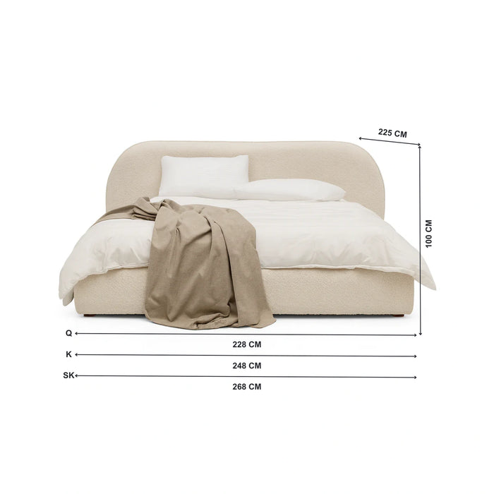 Ezra Bouclé Bed