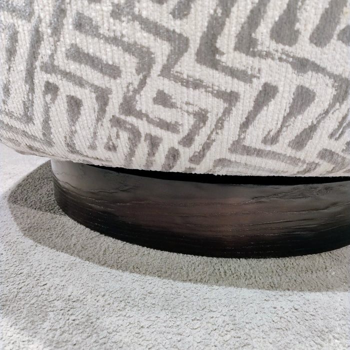 Grey Shell Weave - Barbera Swivel Chair