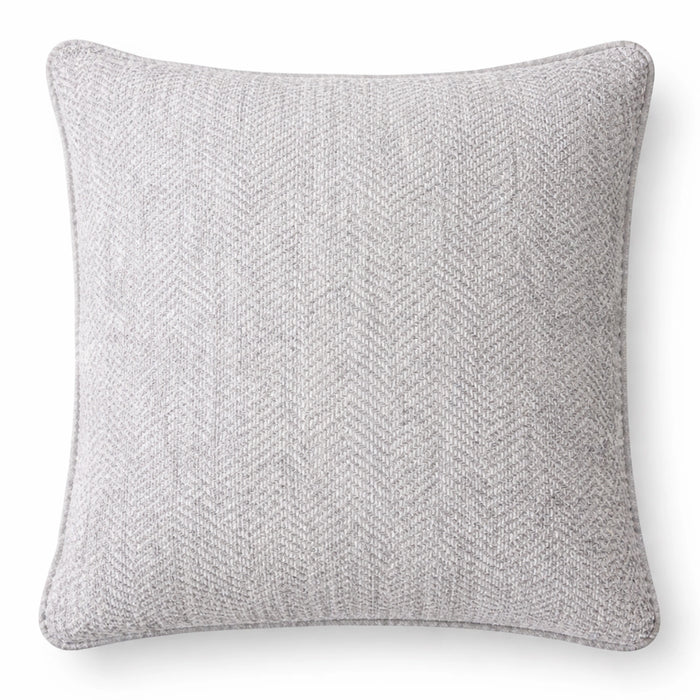 Grey Shell Weave & Silver Mist Chenille Pillow Set