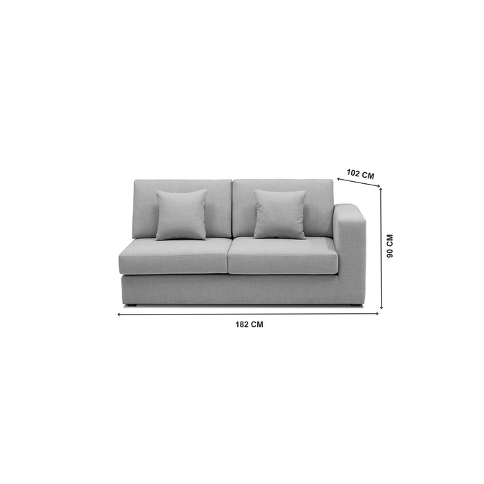 Helsinki 3 Seater Sectional With Ottoman