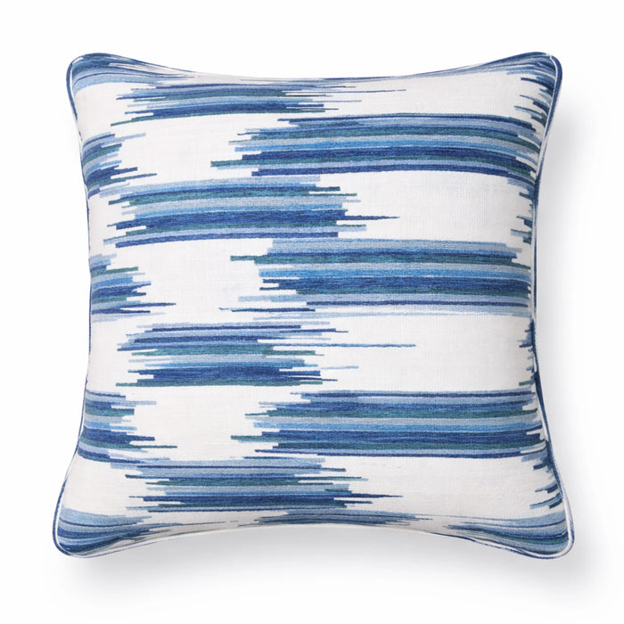 Indigo Ikat & Pearl Chenille Pillow Set