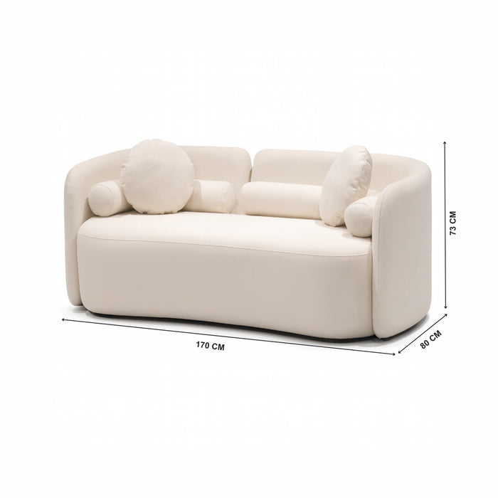 Jersey 2 & 3 Seater Beige Sofa
