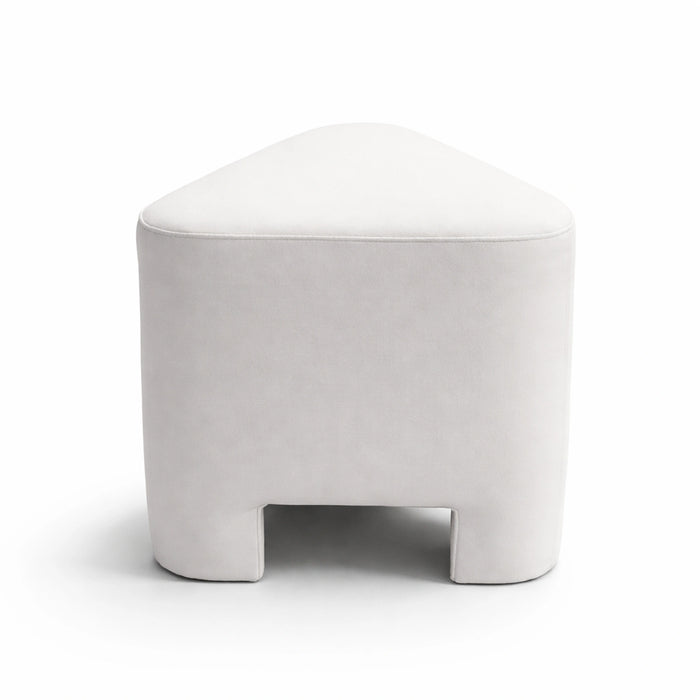 Pebble Fabric Pouf Ottoman