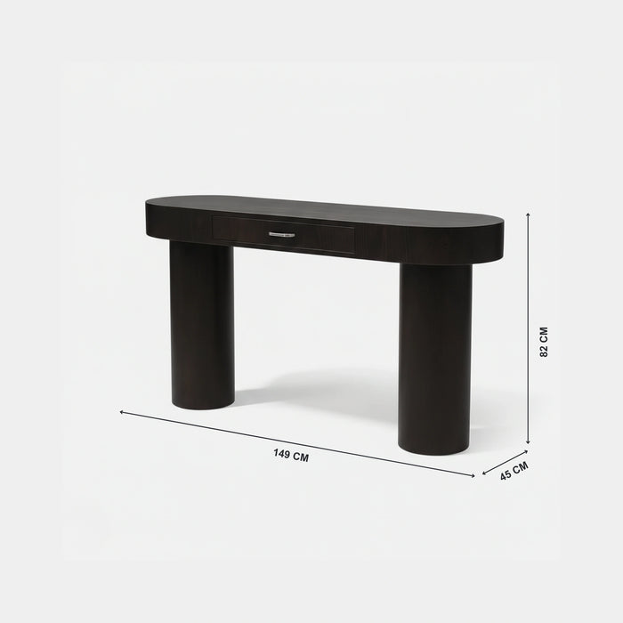 Percia Ash Veneer Console Table