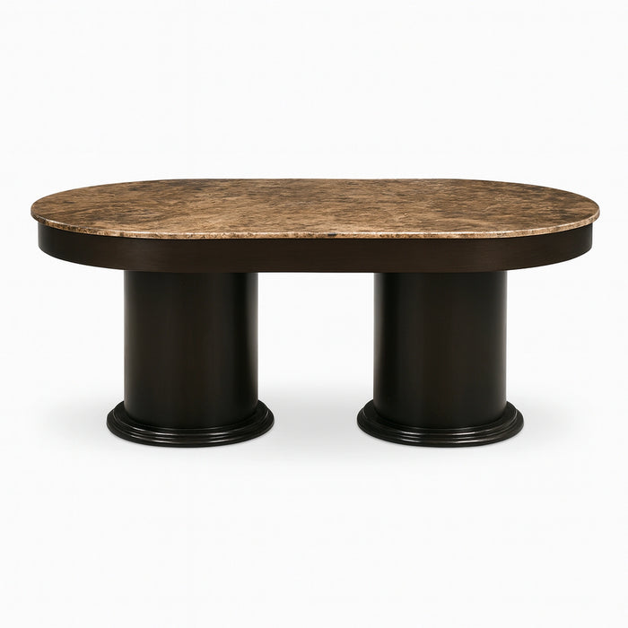 Percia Dining Table with Ash Veneer Wooden Top