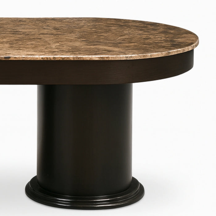 Percia Dining Table with Ash Veneer Wooden Top