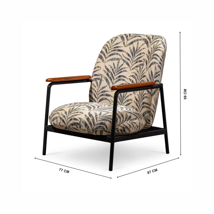 Samantha Metal Accent Chair