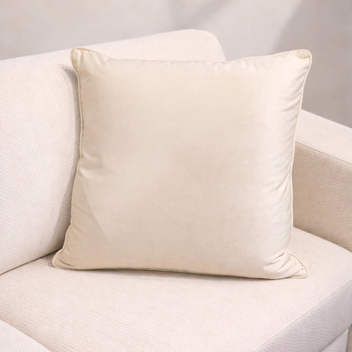 Vanilla Velvet Pillow Living Point