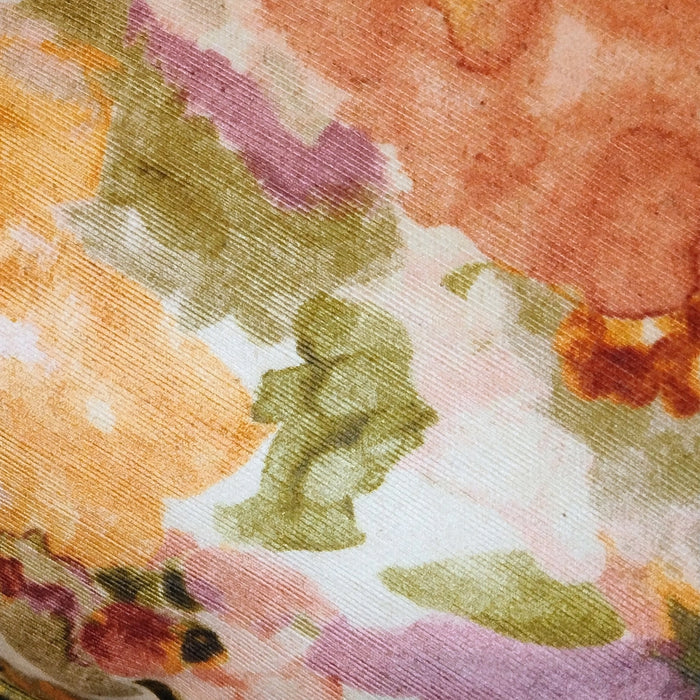 Watercolour Floral Print Pillow