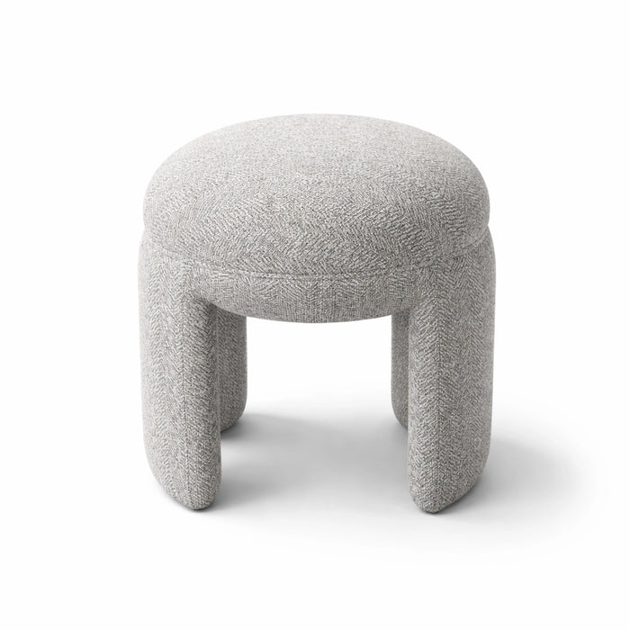 Willow Round Textured Pouf