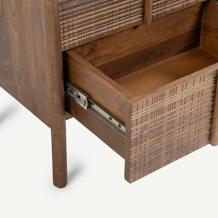 Maceo Bedside Table Brown