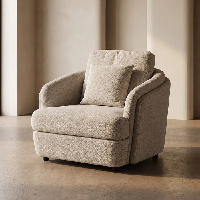 Marcela 1 Seater Sofa Ecru