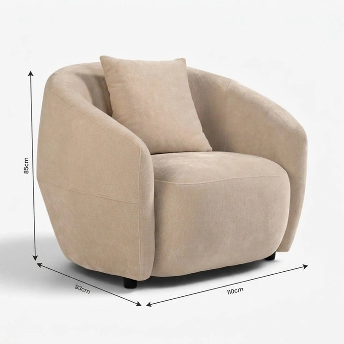 Marietta 1 Seater Sofa Beige